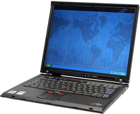 На ноутбуке Lenovo ThinkPad T42 мигает экран